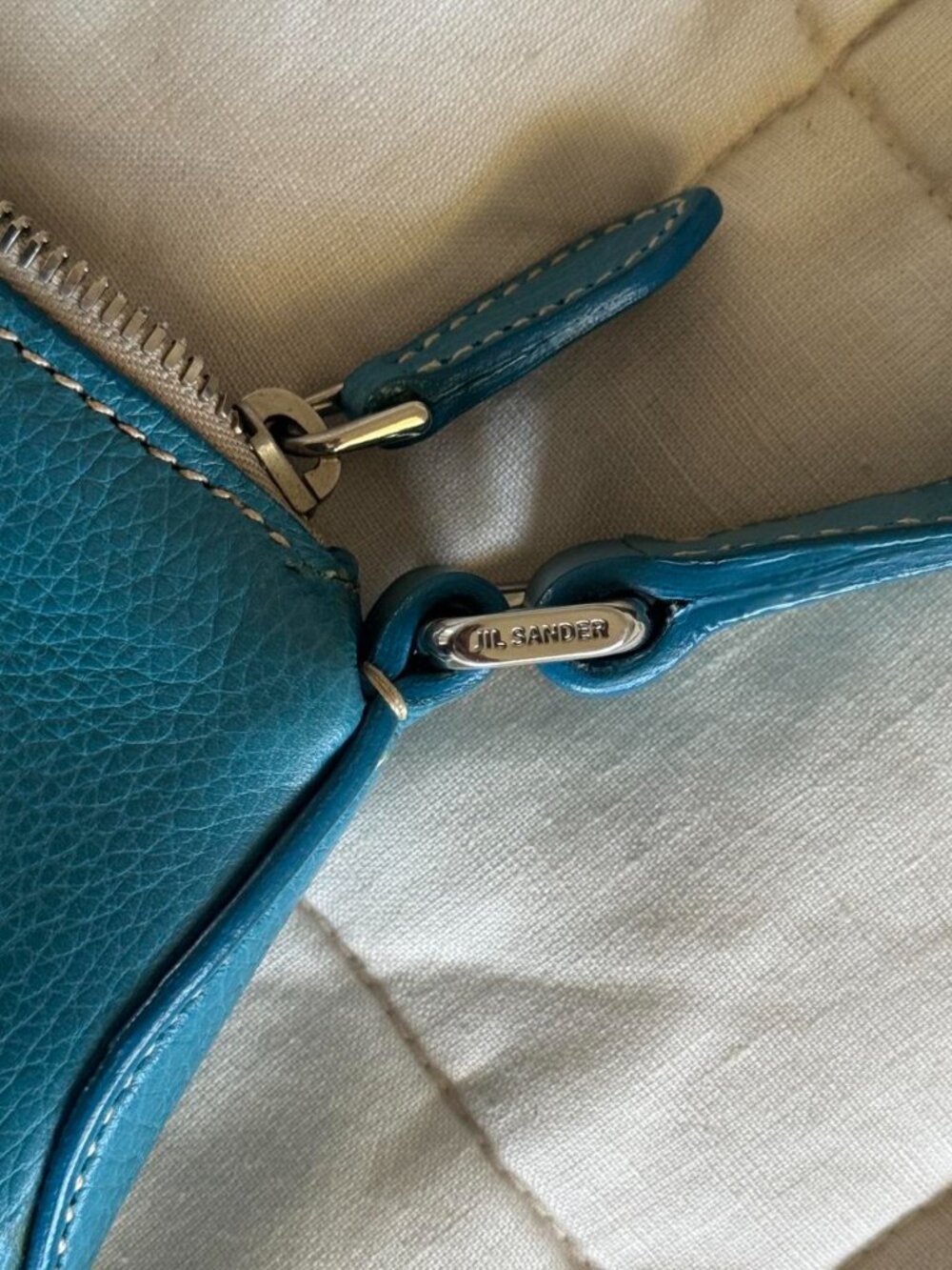Jil Sander vintage turquoise shoulder bag - Picture 6 of 7